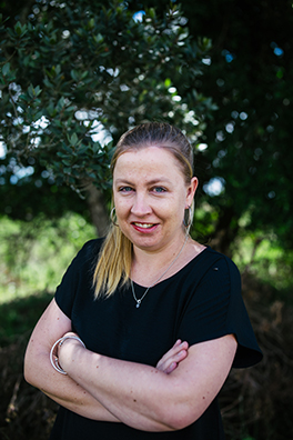 Professor at her field site