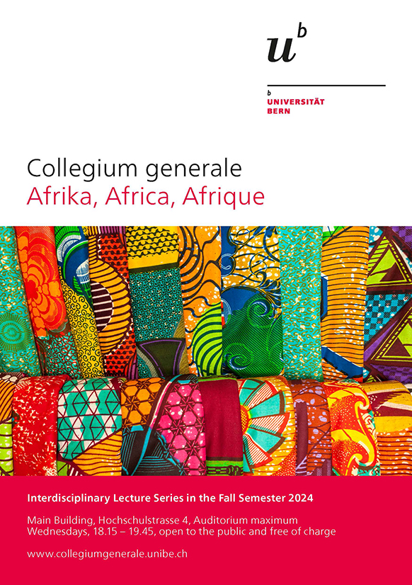 Poster of Collegium Generale Lectures on Africa