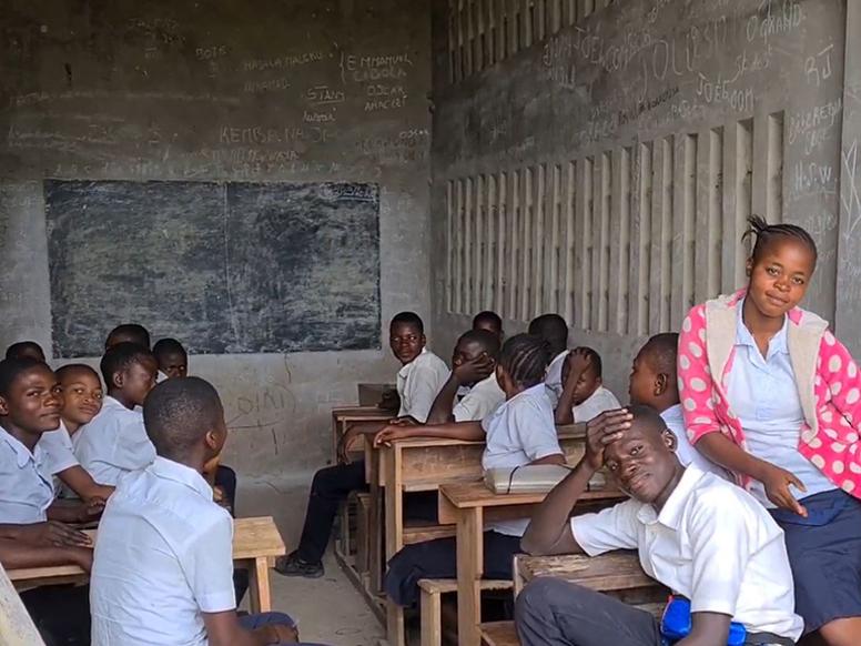 Young Congolese pupils